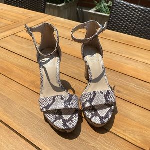 Vince Camuto Snakeskin heeled sandals